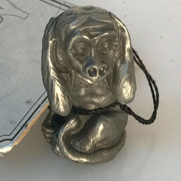 Heritage Pewter Figurine Hear no Evil Monkey Vintage Gift NWT Office Desk Decor - Picture 4 of 7